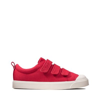 clarks childrens canvas shoes