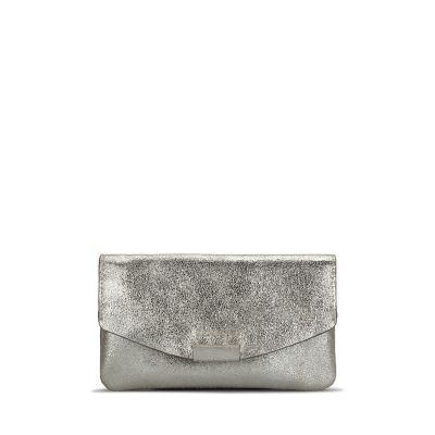 clarks silver handbag