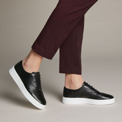 clarks platform sneakers