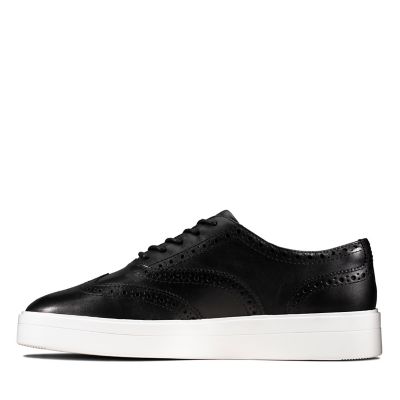 clarks black brogues
