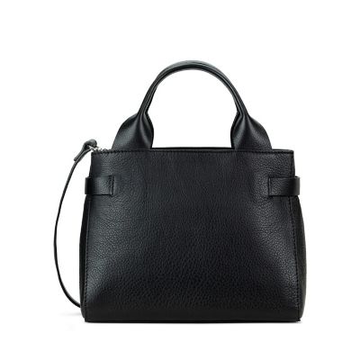 clarks black leather bag