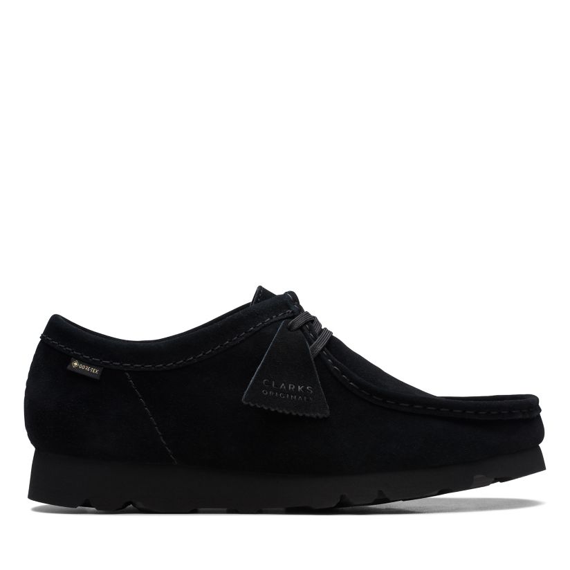 Wallabee GORE-TEX Black Suede Lace-up Shoes | Clarks
