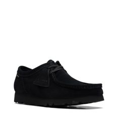 Hacia fuera Bibliografía Aprobación Wallabee GORE-TEX Black Suede Lace-up Shoes | Clarks