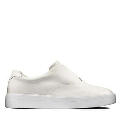 clarks white plimsolls