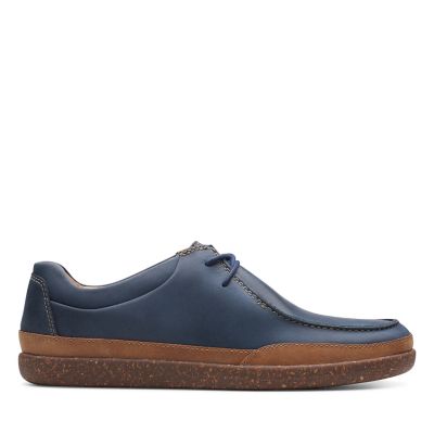 clarks distinct navy blue casual shoes