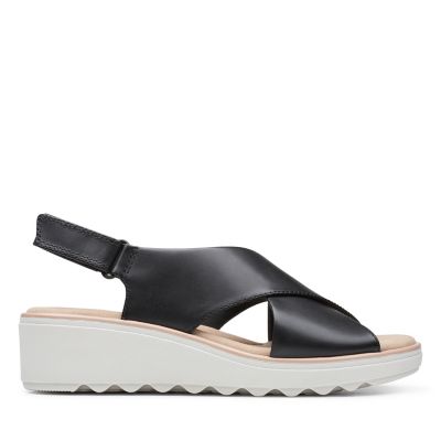 clarks soft cushion wedge sandals