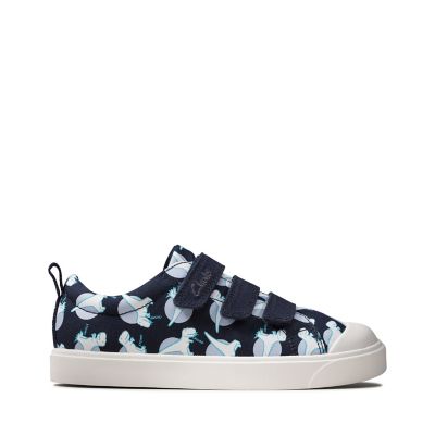 Boys Canvas Shoes - Black, White \u0026 Blue 