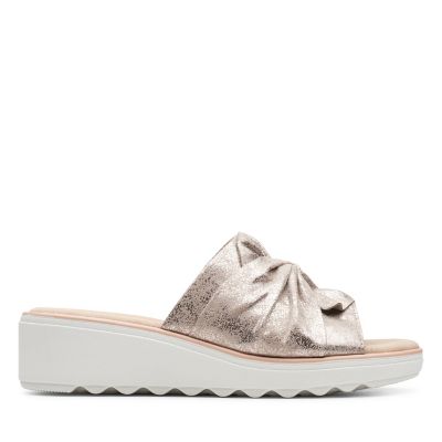 clarks pewter sandals