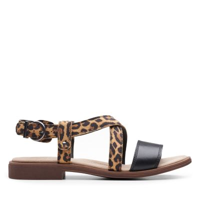 clarks leopard skin shoes