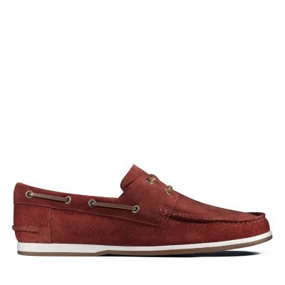 red suede clarks