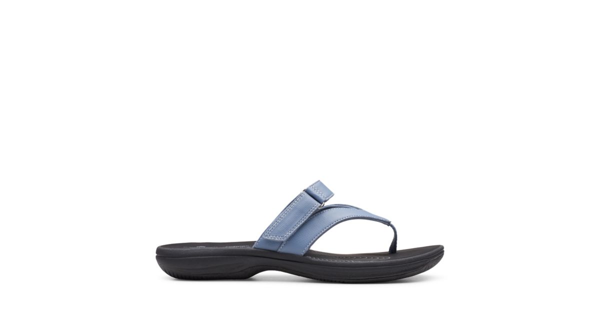 Brinkley Marin Blue Grey- Womens Sandals-Clarks® Shoes Official Site ...