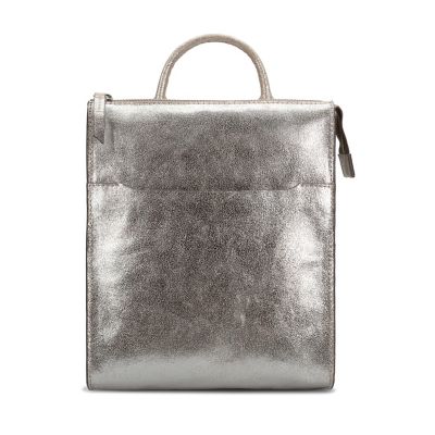 clarks silver leather bag