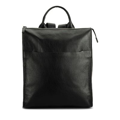 clarks black leather bag