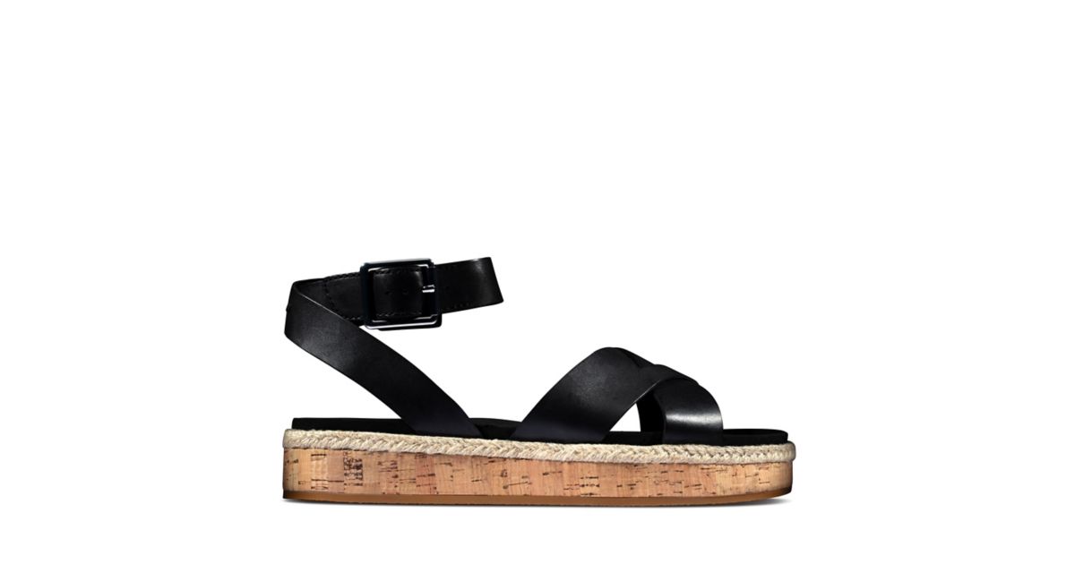 clarks botanic slide black