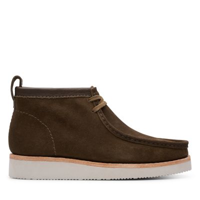 clarks wallabee olive