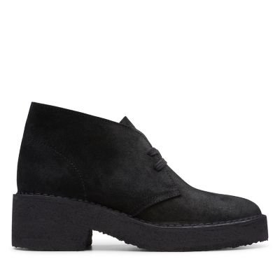 Arisa Desert Black Suede- Womens Originals- Clarks® Shoes Official Site ...