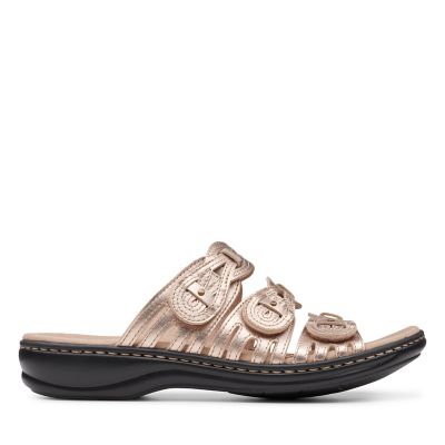 leather clarks ladies sandals