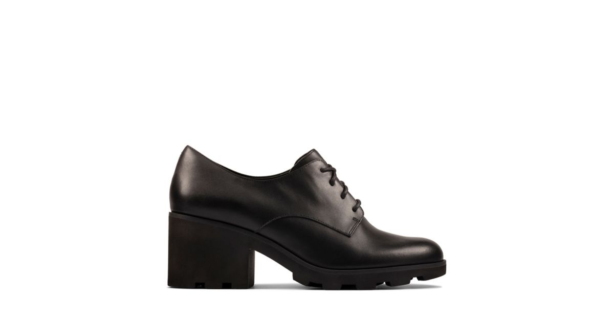 clarks glement lace black