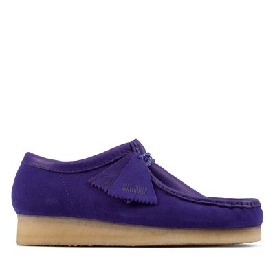 purple wallabee shoes