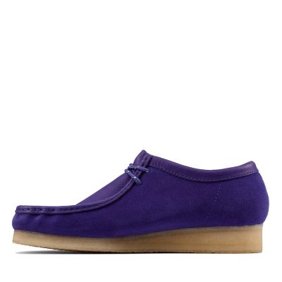 purple wallabee shoes