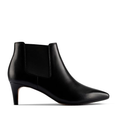 clarks patent ankle boots