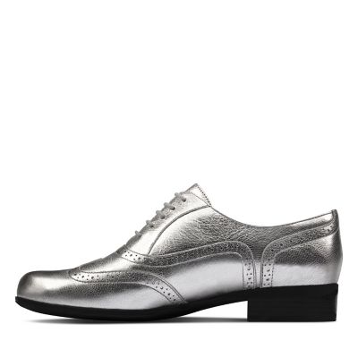 clarks silver brogues