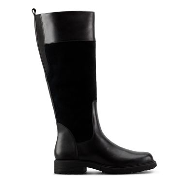 clarks knee high boots outlet