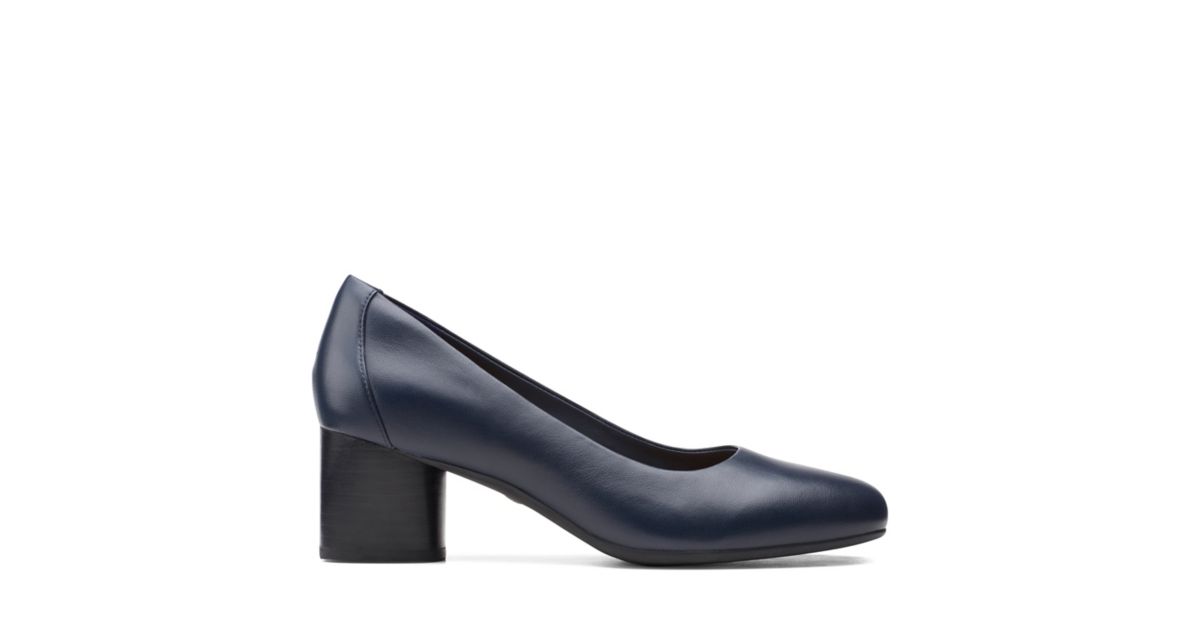 Un Cosmo Dress Navy Leather - Clarks® Shoes Official Site | Clarks