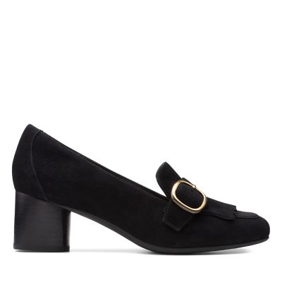 clarks block heel shoes