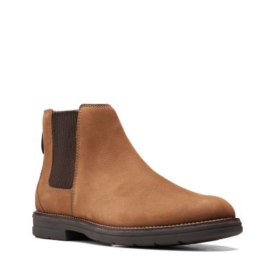 clarks tan chelsea boots