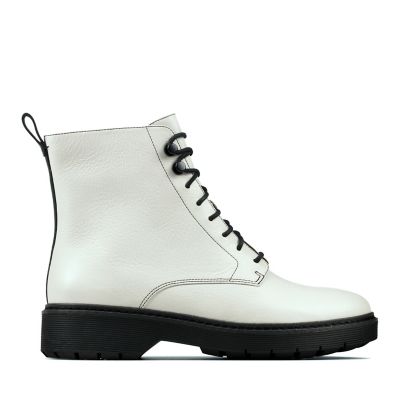 clarks white boots