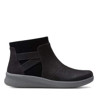 clarks cloudsteppers wedge ankle boots