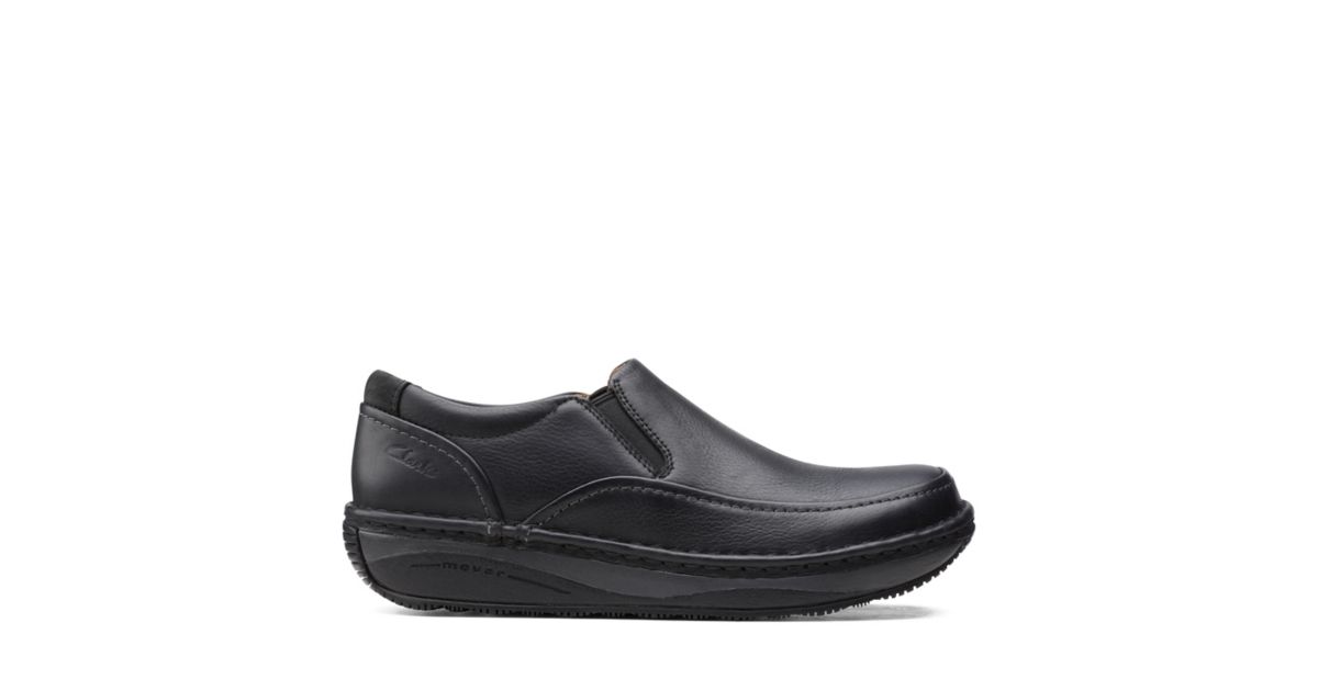Un Soul Step Black Leather Clarks