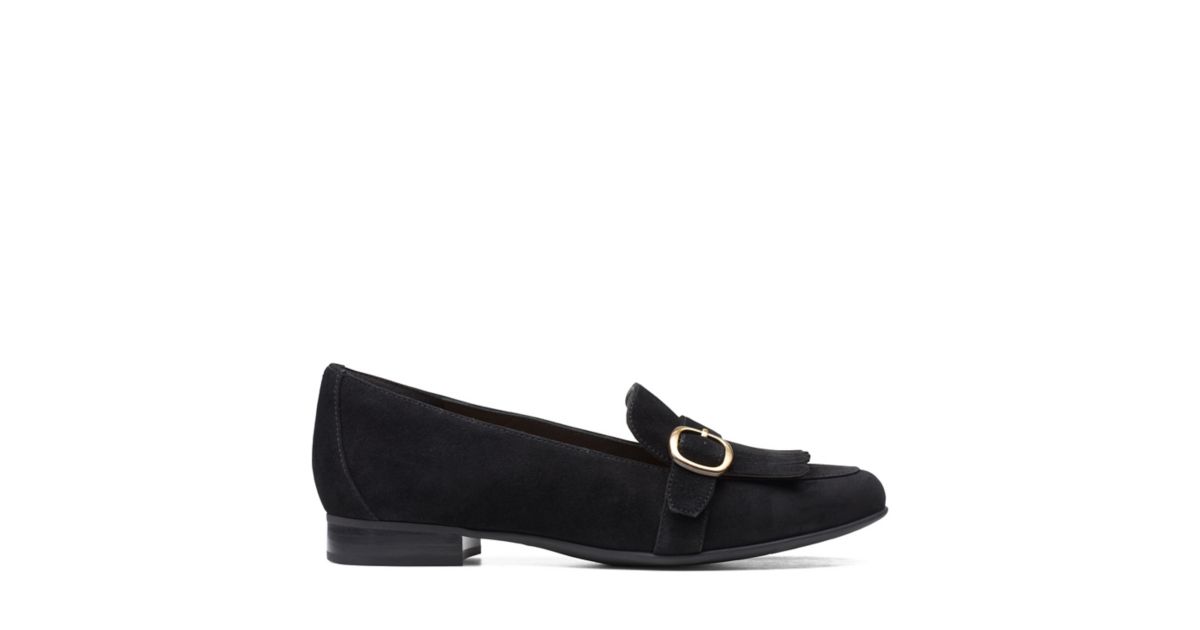 Un Blush Fame Black Suede Clarks® Shoes Official Site