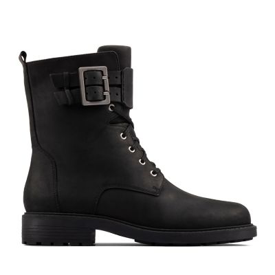 clarks mainline orinocco eave black womens boots