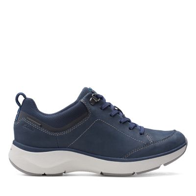 clarks wave walk trainers womens