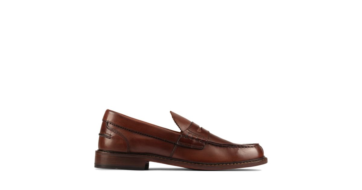 Oliver Penny Dark Tan LeatherMens LoafersClarks® Shoes Official Site