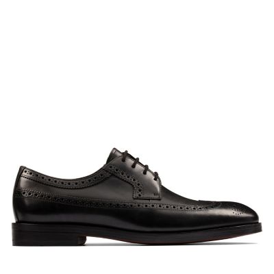 clarks mens black trainers