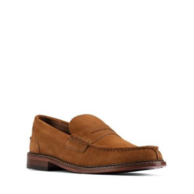 clarks tobacco suede