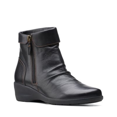 clarks zip ankle boots