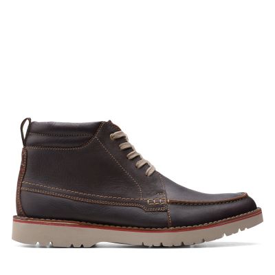Vargo Moc Brown Tumbled Leather-Mens 