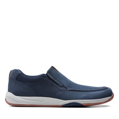 Langton Step Navy Nubuck - Clarks 