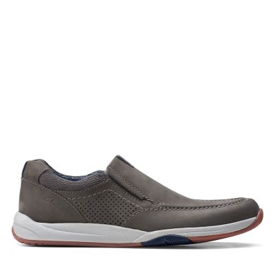 clarks grey nubuck