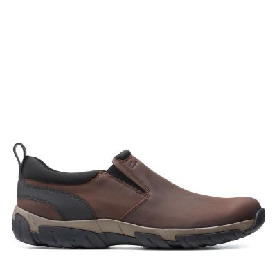 clarks brown sneakers