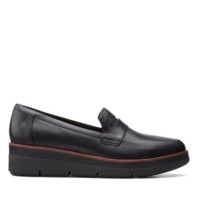 Shaylin Step Black Leather - Clarks 