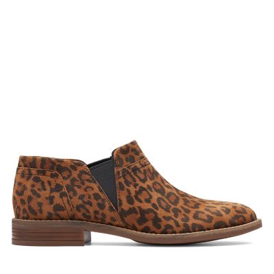 clarks animal print boots