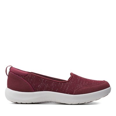 burgundy shoes clarks