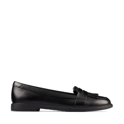 Scala Bright Youth Black Leather | Clarks