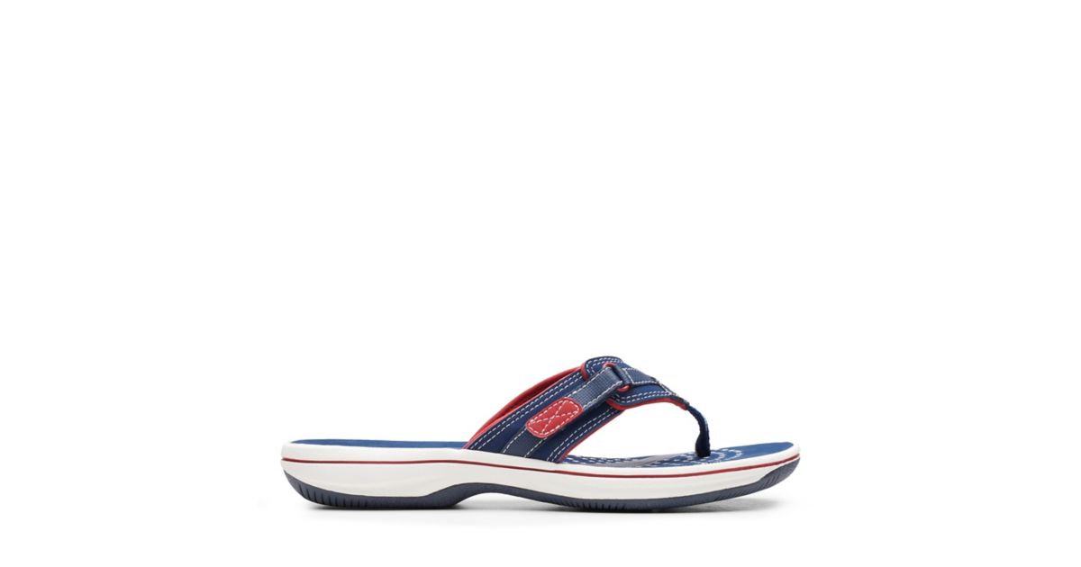 Women's BREEZE SEA Navy/Red Shoes Official Site | Clarks