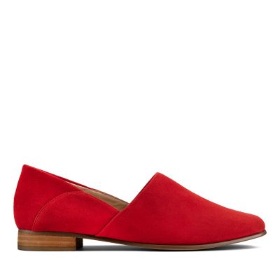 clarks red suede shoes